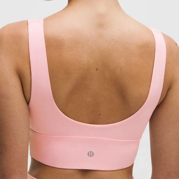 Lululemon Align V-neck Sports Bra Pink Pearl NWT - Picture 2 of 4